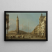 Piazza San Marco sett mot söder och väster - Canaletto — inramlat konstverk på väggen