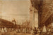 Piazza San Marco från sydvästhörnet med Procuratie Nuove till höger - Canaletto — vy av konstverket