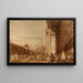 Piazza San Marco från sydvästhörnet med Procuratie Nuove till höger - Canaletto — inramlat konstverk på väggen