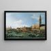 Retour du Bucintoro le jour de l'Ascension - Canaletto — inramlat konstverk på väggen