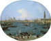 Vy från Bacino di San Marco i Venedig - Canaletto — vy av konstverket