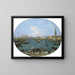 Vy från Bacino di San Marco i Venedig - Canaletto — inramlat konstverk på väggen