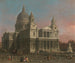 La cathédrale Saint-Paul - Canaletto — vy av konstverket