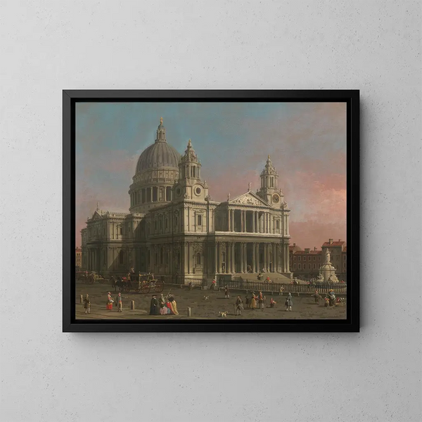 La cathédrale Saint-Paul - Canaletto — inramlat konstverk på väggen