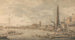 La ville de Westminster depuis près de la porte d'eau de York - Canaletto — vy av konstverket