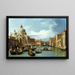 L'Entrée du Grand Canal Venise - Canaletto — inramlat konstverk på väggen
