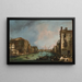 Le Grand Canal à Venise avec le Palazzo Corner Ca'Grande - Canaletto — inramlat konstverk på väggen