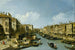 Le Grand Canal nära Rialto-bron i Venedig - Canaletto — vy av konstverket