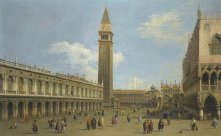 Canaletto - Venice A View Of The Piazzetta Looking North.webp