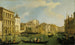 Venise, den stora kanalen i Palazzo Flangini vid San Marcuola - Canaletto — vy av konstverket