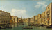 Venise Le Grand Canal du Palazzo Foscari à la Carità - Canaletto — vy av konstverket