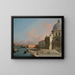 Venise, Grand Canal sett österut med Santa Maria della Salute - Canaletto — inramlat konstverk på väggen