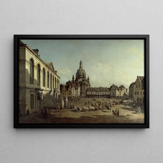 Canaletto - View of the Neumarkt in Dresden from the Jdenhofe.webp