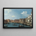Vue du canal de Santa Chiara Venise - Canaletto — inramlat konstverk på väggen