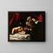 Judith avhuggande Holofernes - Le Caravage — inramlat konstverk på väggen