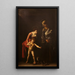La Vierge à l'Enfant avec sainte Anne - Le Caravage — inramlat konstverk på väggen