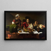 Le Souper à Emmaüs - Le Caravage — inramlat konstverk på väggen