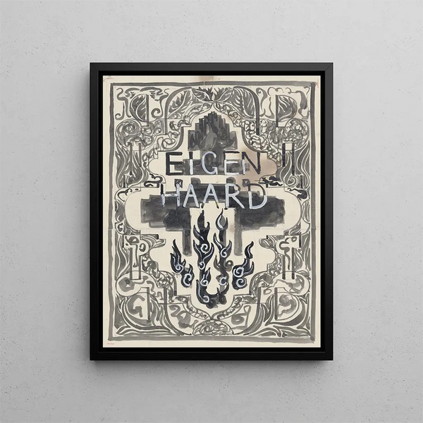Carel Adolph Lion Cachet - Ontwerp voor de omslag van Eigenhaard.webp