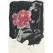 Reproduktion av målningen Rose rouge - Carel Adolph Lion Cachet