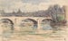 Pont sur la Seine à Paris - Carel Nicolaas Storm van 's Gravesande — vy av konstverket