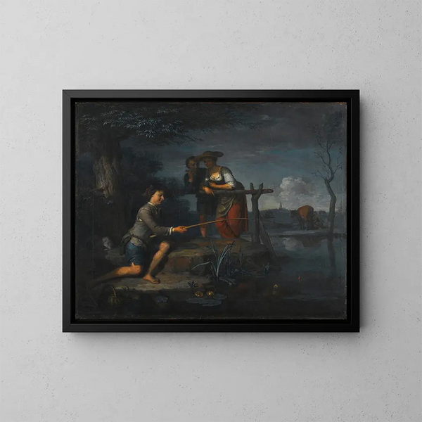 Le Pêcheur - Carel de Moor II — inramlat konstverk på väggen