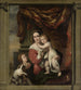 Caritas Joanna de Geer 1629-1691 med sina barn Cécilia Trip 1660-1728 och Laurens Trip född 1662 - Ferdinand Bol — vy av konstverket