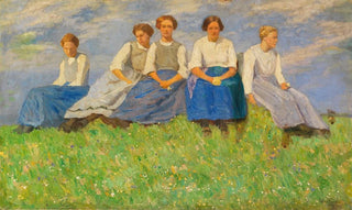 Carl Bantzer - The Young Girls Study.webp