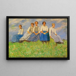 Carl Bantzer - The Young Girls Study.webp