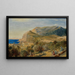 Vue sur le Monte Castiglione à Capri - Carl Blechen — inramlat konstverk på väggen