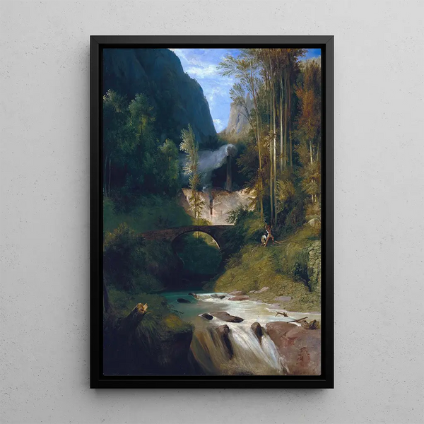 Reproduktion av målningen Gorge nära Amalfi - Carl Blechen