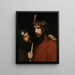 Le Christ avec un soldat moqueur - Carl Bloch — inramlat konstverk på väggen