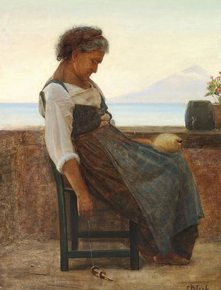 Carl Bloch - Italiensk morlille tager sig et hvil.webp