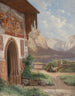 Vue du cimetière de Hallstatt - Carl Franz Emanuel Haunold — vy av konstverket