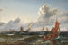 segelfartyg och fiskebåtar i Sund utanför Kronborg - Carl Frederik Sørensen — vy av konstverket