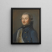 Georg Magnus Sprengtporten 1740-1819 - Carl Fredrich Brander — inramlat konstverk på väggen