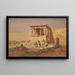 Le Portique de la prostasis des Caryatides sur l'Érechthéion - Carl Friedrich Heinrich Werner — inramlat konstverk på väggen
