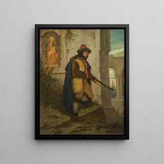 Carl Goebel the younger - A Man with a Rifle.webp