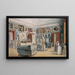 La chambre avec le Mithra et les sarcophages égyptiens - Carl Goebel le Jeune — inramlat konstverk på väggen