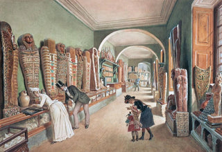 Carl Goebel the younger - Der Korridor und das letzte Kabinett der gyptischen Sammlung.webp