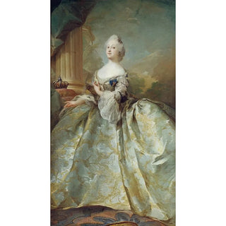 Carl Gustaf Pilo - Portrait of Louise Frederik Vs first queen.webp