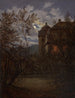 Château de Milkel au clair de lune - Carl Gustav Carus — vy av konstverket
