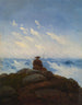 Le vagabond au sommet de la montagne - Carl Gustav Carus — vy av konstverket
