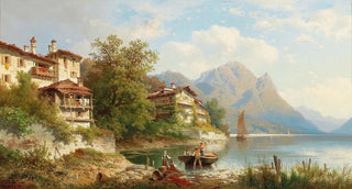 Carl Hasch - Motiv aus Gandria am Lago di Lugano.webp