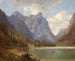 Lac de Toblach - Carl Hasch — vy av konstverket
