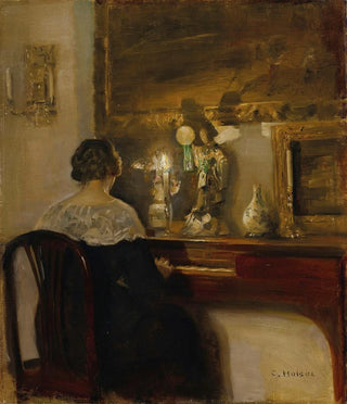 Carl Holse - A Lady Playing the Piano.webp