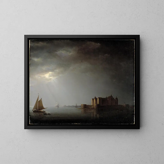Carl Johan Fahlcrantz - Kalmar Castle by Moonlight.webp
