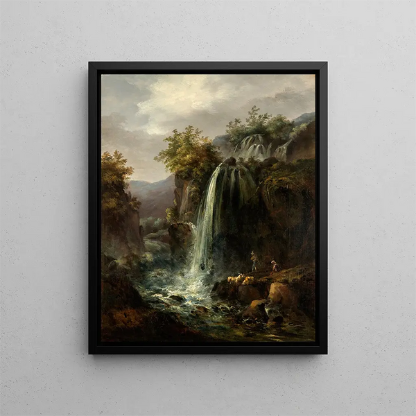 Cascade - Carl Johan Fahlcrantz — inramlat konstverk på väggen