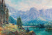 Hallstättersee med utsikt över Dachstein - Carl Kaiser-Herbst — vy av konstverket