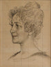Studie av huvudet fru Signe Thiel - Carl Larsson — vy av konstverket