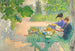 Läsning på semester - Carl Larsson — vy av konstverket